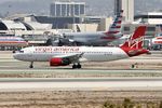 N854VA @ KLAX - Virgin America Airbus A320-214, N854VA at LAX - by Mark Kalfas