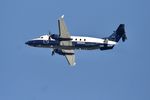 N245GL @ KLAX - Great Lakes Beech 1900D, Departing 25R LAX - by Mark Kalfas