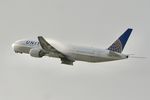 N793UA @ KLAX - United Boeing 777-222, N793UA departing 25R LAX - by Mark Kalfas