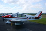 F-GKQM @ LFRU - Robin DR.400-120 Dauphin, Morlaix-Ploujean Regional Airport (LFRU-MXN) air show in september 2014 - by Yves-Q