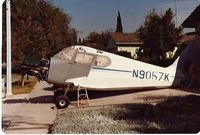 N9057K - My Dad (Dan Cork Sr.) completely rebuild this aircraft in his garage and driveway where the photo is taken. Long Beach Ca. I was just 3 years old at the time but still remember flying in it with my two older sisters. The final color was original red. - by probably my Dad or Mom