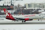 C-FHBO @ CYLW - Arrival from Terrace (YXT). Temperature: -22 celsius with cold wind. - by Koala