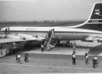 G-AOVB @ HRE - At Salisbury, Rhodesia airport (now Harare, Zimbabwe) 1964-65 - by Darel Pruett