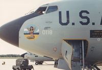 58-0118 - While assigned to 509th BMW (M) Pease AFB, NH. The Seacoast Lady nose art was the first KC-135 nose art used on the wings tanker fleet. Circa 1988. - by SSgt Gregg Dispoto