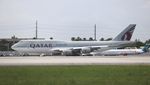 A7-HHE @ KMIA - Qatar 747-8 - by Florida Metal