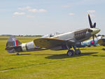 G-BUOS @ EGSU - SM845 1945 Spitfire XVIIIe Duxford - by PhilR