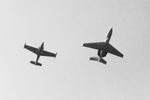 XS710 @ EKVL - RAF Dominie XS710 (Right in photo) seen in formation with RAF Jet Provost XS209 shortly after overflying Runway 10 at Vaerloese Air Base in Denmark in June 1968. - by Jan Lundsteen-Jensen