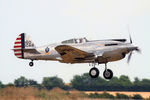 G-CIIO @ EGSU - 39-159 (41-13357, N80FR, G-CIIO) 1941 Curtiss P-40C Warhawk llb Flying Legends Duxford - by PhilR