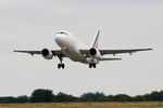 F-GUGO @ LFRB - Airbus A318-111, Take off rwy 25L, Brest-Bretagne airport (LFRB-BES) - by Yves-Q