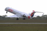 F-GRZL @ LFRB - Bombardier CRJ-700, Take off Rwy 25L, Brest-Bretagne Airport (LFRB-BES) - by Yves-Q