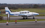 G-BCCE @ EGFH - Visiting Aztec. - by Roger Winser