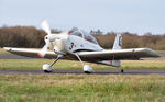 G-EGRV @ EGFH - Resident RV-8 (Raven 3 of Team Raven) returning to base. - by Roger Winser