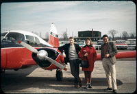 CF-KFX @ YTZ - I took this photo in March 1961, at the Toronto Island Airport, (now Billy Bishop Airport -YTZ) .  I stand on the right. My first time ever in an airplane.  I went on to serve 7 years in the RCAF, then 29 years with CP Air. Ended as Captain on B767. - by Andrew Henwood