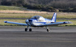 G-ECAP @ EGFH - Visiting Robin HR-200-120B aircraft operated by Anglian Flight Centres. - by Roger Winser
