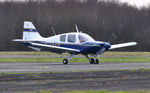 G-AZCZ @ EGFH - Visiting Beagle Pup arriving from St Athan Airfield.