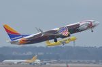 N8619F @ KATL - Southwest B738 departing simultaneously with Spirit A320N - by FerryPNL
