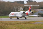 F-GRGH @ LFRB - Embraer EMB-145EU, Lining up rwy 25L, Brest-Bretagne airport (LFRB-BES) - by Yves-Q