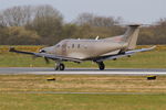 LX-JFU @ LFRB - Pilatus PC-1247E, Take off run rwy 25L, Brest-Bretagne Airport (LFRB-BES) - by Yves-Q