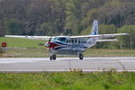 F-HFTR @ LFRB - Cessna 208B Grand Caravan, Lining up rwy 07R, Brest-Bretagne airport (LFRB-BES) - by Yves-Q