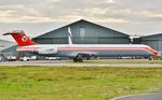 OY-RUT @ EGHH - Just repainted into retro DAT scheme - by John Coates