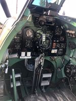 G-AWII @ EGTH - Cockpit view of Spitfire on display at Old Warden - by Chris Holtby