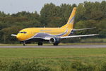 F-GZTA @ LFRB - Boeing 737-33VQC, Take off run rwy 25L, Brest-Bretagne airport (LFRB-BES) - by Yves-Q