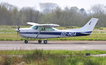 OO-MDA @ EGFH - Visiting Cessna Skylane RG II.