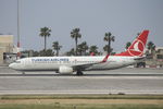 TC-JHZ @ LMML - B737-800 TC-JHZ Turkish Airlines - by Raymond Zammit