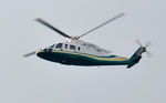 M-ONTY @ EGFH - Helicopter approaching Runway 22.