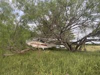 N5550J @ KDTO - Off-field landing and crash into trees - Flower Mound, TX  5/16/2023 - by Flower Mound Fire Department