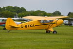G-BTKA @ EGTB - Piper J-5A Cub Cruiser at Wycombe Air Park. Ex N38043 - by moxy