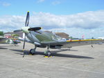 MH415 @ EGSU - MH415 (G-AVDJ) 1943 VS Spitfire LFlXB RAF Flying Legends Duxford - by PhilR