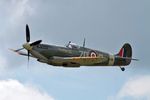 G-ASJV @ EGSU - MH434 (G-ASJV) 1943 VS Spitfire HFlXB RAF Duxford - by PhilR