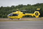 G-WPDB @ EGLK - Eurocopter EC-135P-1 of the National Grid at BLackbushe. Ex D-HAIT - by moxy