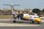 VP-CGD @ LMML - Bombardier DHC-8 VP-CGD NOK Air - by Raymond Zammit