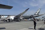 F-WWCF @ LFPB - Airbus A350-941 Airspace Explorer (cabin technology demonstrator) at the Aerosalon 2023, Paris - by Ingo Warnecke