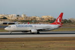TC-JVY @ LMML - B737-800 TC-JVY Turkish Airlines - by Raymond Zammit
