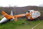 D-HMMM - MBB Bo 105C (minus rotors) awaiting restoration at the Internationales Luftfahrtmuseum, Schwenningen - by Ingo Warnecke