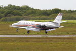 M-MEVA @ LFRB - Cessna 560 Citation Ultra, Landing rwy 25L, Brest-Bretagne airport (LFRB-BES) - by Yves-Q