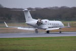 V-11 @ LFRB - Gulfstream Aerospace G-IV, Reverse thrust landing rwy 07R, Brest-Bretagne airport (LFRB-BES) - by Yves-Q
