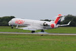 F-GRZE @ LFRB - Canadair Regional Jet CRJ-702, Landing rwy 25L, Brest-Guipavas Airport (LFRB-BES) - by Yves-Q
