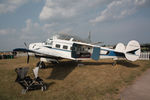 N18RY @ OSH - 1957 Beech E18S, c/n: BA-325, AirVenture 2023. - by Timothy Aanerud