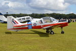 G-KKKK @ EGHP - Scottish Aviation Bulldog T.1 at Popham. Ex G-CCMI, XX513. - by moxy