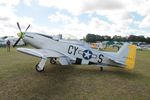 G-DHYS @ EGHP - G-DHYS '414907' 2014 Titan T-51 Mustang 34 scale replica LAA Fly In Popham - by PhilR