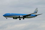 PH-BXP @ EGSH - Landing at Norwich. - by Graham Reeve