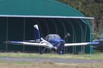 G-IZRV @ EGSX - Preparing to taxi after being wheeled out of the hangar at North Weald, Essex - by Chris Holtby