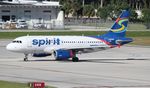 N506NK @ KFLL - NKS A319 blue/white zx - by Florida Metal