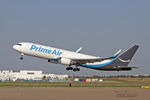 N491AZ @ AFW - Amazon 767 departing Alliance Airport - Perot Field - Fort Worth, TX - by Zane Adams