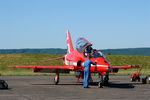 XX244 @ LFSX - Red Arrows Hawker Siddeley Hawk T.1A, Flight line, Luxeuil-Saint Sauveur Air Base 116 (LFSX) - by Yves-Q