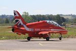 XX177 @ LFSX - Red Arrows Hawker Siddeley Hawk T.1, Flight line, Luxeuil-St Sauveur Air Base 116 (LFSX) - by Yves-Q